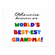 Otherwise Known as Best-est Grandma Gifts Post Card