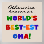 Otherwise Known as Best-est Oma Tshirts and Gifts posters