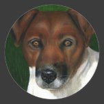 Otis - Jack Russell Terrier Art Stickers