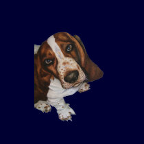 Otis the Basset T-Shirt by artbyjolyn Otis the Basset T-Shirt