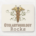 Otolaryngology Rocks Caduceus Mousepad by MedicalTeesGifts Otolaryngology Rocks Caduceus Mousepad