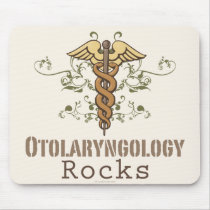 Otolaryngology Rocks Caduceus Mousepad by MedicalTeesGifts Otolaryngology Rocks Caduceus Mousepad