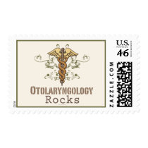 Otolaryngology Rocks Caduceus Stamps