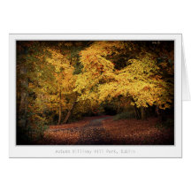 Otoño, parque de la colina de Killiney, Dublín Felicitaciones