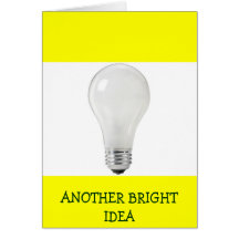 OTRA BOMBILLA BLANCA DE LA IDEA BRILLANTE TARJETÓN