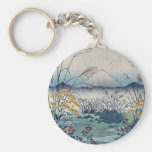 Otsuki fields in Kai Province by Ando, Hiroshige Key Chains