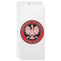 Ottawa Polish Canadian Eagle Rack Card Design