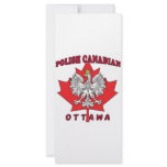 Ottawa Polish Canadian Leaf Customized Rack Card