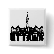 Ottawa Skyline Pinback Button