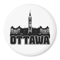 Ottawa Skyline Refrigerator Magnet