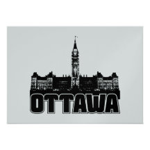 Ottawa Skyline Personalized Invitations