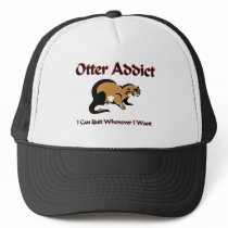 Otter Addict hats by AnimalShirts Otter Addict hats