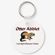 Otter Addict keychains by AnimalShirts Otter Addict keychains