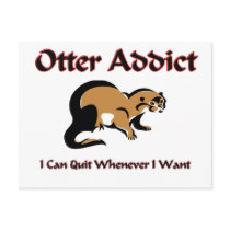 Otter Addict postcards by AnimalShirts Otter Addict postcards