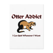 Otter Addict postcards by AnimalShirts Otter Addict postcards