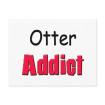 Otter Addict postcards by AnimalShirts Otter Addict postcards