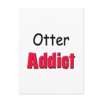 Otter Addict postcards by AnimalShirts Otter Addict postcards