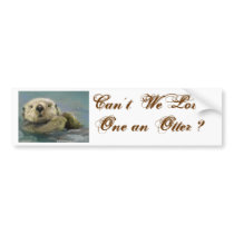 Otter Bumper Sticker bumper stickers by CrispinDelgado Otter Bumper Sticker bumper stickers