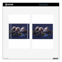 Otter Family Delight Kindle Fire Decals