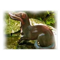 Otter Fishing by Pool, in Oil Business Card Templates
