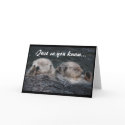 Otter Friends Card by OrcaWatcher Otter Friends Card