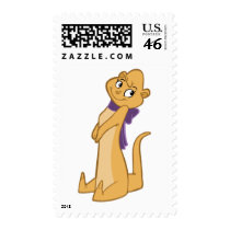 Otter Girl Sitting Stamp