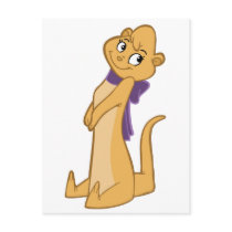 Otter Girl Sitting postcards