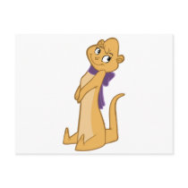Otter Girl Sitting Post Card