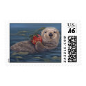 Otter Holiday Stamp