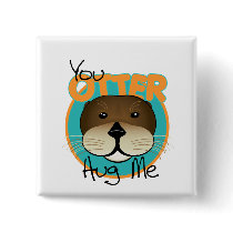 Otter Hug buttons by ideapony Otter Hug buttons