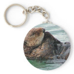 otter in prayer keychains