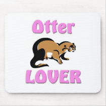 Otter Lover mousepads by AnimalShirts Otter Lover mousepads