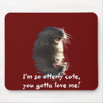 OTTER mousepad by HANDPRINTS OTTER mousepad