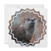 Otter Photo Invitation