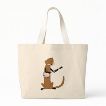 Otter Playing the Banjo Tote Bags