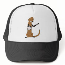 Otter Playing the Banjo Mesh Hats