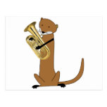 Otter Playing the Euphonium Postcards