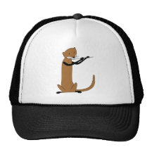 Otter Playing the Flute Trucker Hat
