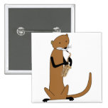 Otter Playing the Saxophone Button