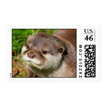 Otter Portrait Stamp