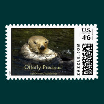 Otter Postage Stamps stamps