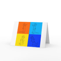 Otter Squares Greeting Card