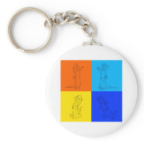 Otter Squares Keychains