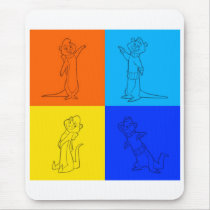 Otter Squares Mouse Pad