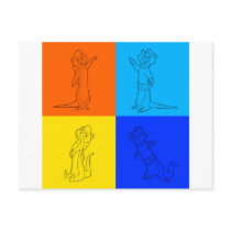 Otter Squares postcards