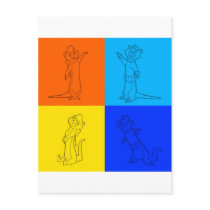 Otter Squares Postcard