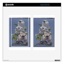 Otter  Trio Skin For Kindle Fire