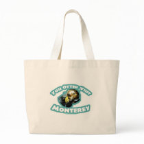 Otter visit Monterey Tote Bags
