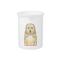 Otterhound Cartoon Drink Pitcher