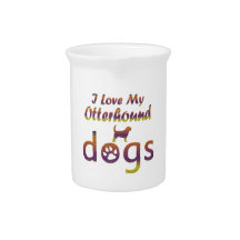 Otterhound designs beverage pitchers